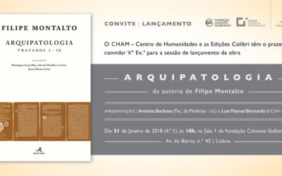 Sessão de lançamento da obra “ARQUIPATOLOGIA – Tratados I – IX” de Filipe Montalto