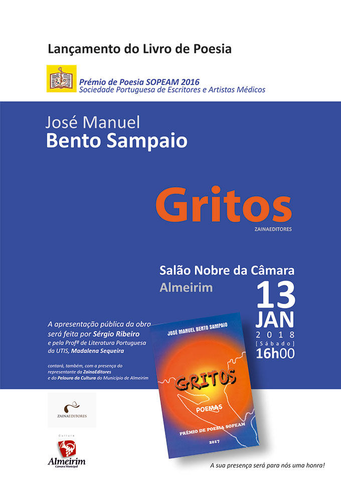 Lançamento do livro "GRITOS"