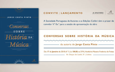 Sessão de apresentação da obra Conversas Sobre História da Música de Jorge Costa Pinto