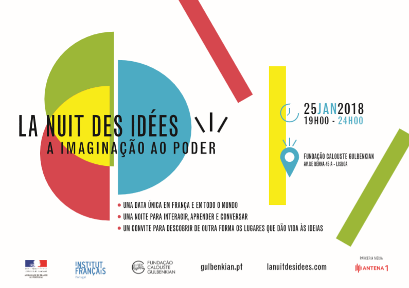 Convite para “A NOITE DAS IDEIAS” | “LA NUIT DES IDEES” 2018 - Lisboa