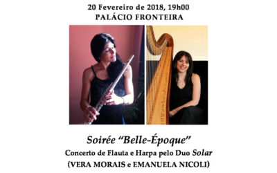 Soirée “Belle-Époque” – Concerto de Flauta e Harpa pelo Duo Solar