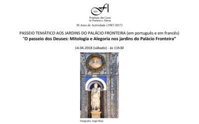 Passeio Temático aos Jardins do Palácio Fronteira “O passeio dos Deuses: Mitologia e Alegoria nos jardins do Palácio Fronteira”, 14 de Abril, às 11h30