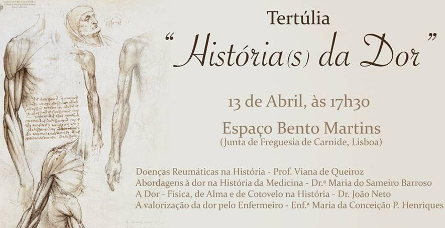 Convite – “Tertúlia: História(s) da Dor” – Liga Portuguesa Contra as Doenças Reumáticas, 13 Abril
