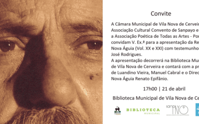 Apresentação da Revista Nova Águia (Vol. XX e XXI)