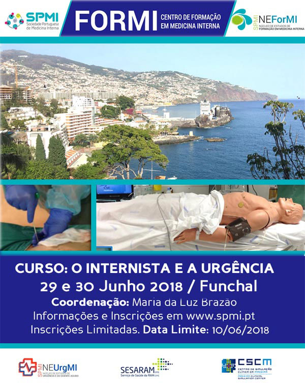 O Internista e a Urgência 2018 - Inscrições Abertas