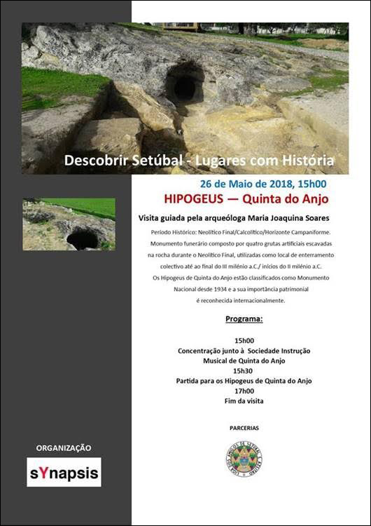 Synapsis convida - Visita guiada aos Hipogeus de Quinta do Anjo - 26 Maio, 15h00