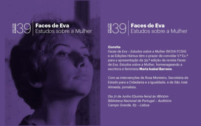 Lançamento | Revista Faces de Eva. Estudos sobre a Mulher | 21 jun. | 18h00 | BNP