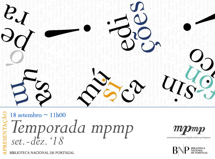 Apresentação | Temporada mpmp (set. - dez. '18) | 18 set. | 11h00 | BNP