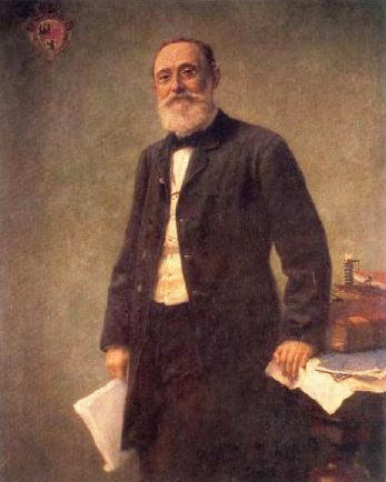 Retrato de Rodolph Virchow efetuado por Hugo Vogel em 1861