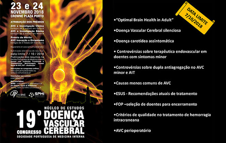 Últimos dias para submissão de Resumos | 19º Congresso do Núcleo de Estudos da Doença Vascular Cerebral