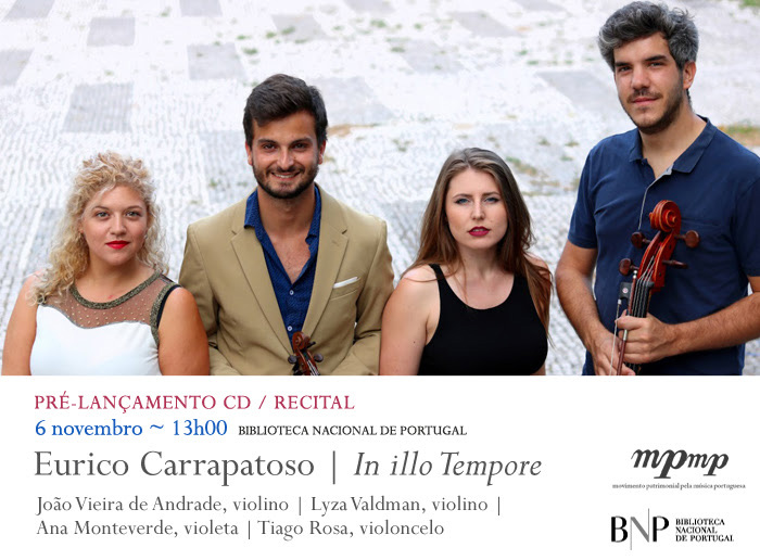 Pré-lançamento CD / Recital | Eurico Carrapatoso - In illo Tempore | 6 nov. | 13h00 | BNP