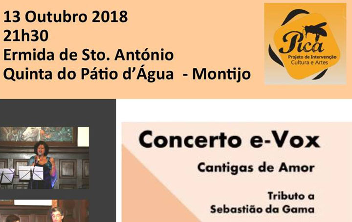 Convite para concerto e-Vox – Ermida Sto. António – Montijo – 13 Outubro – 21h30