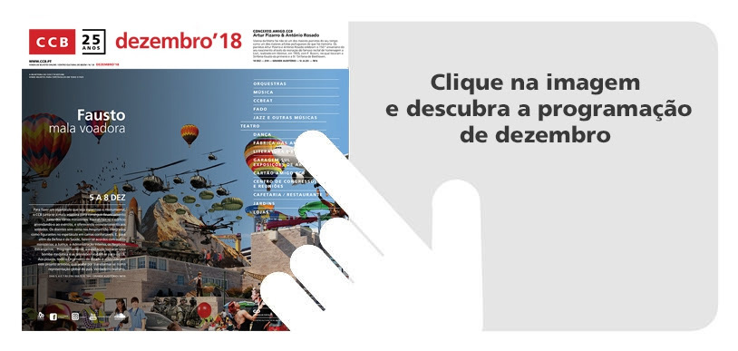 Centro Cultural de Belém | Programação de dezembro de 2018