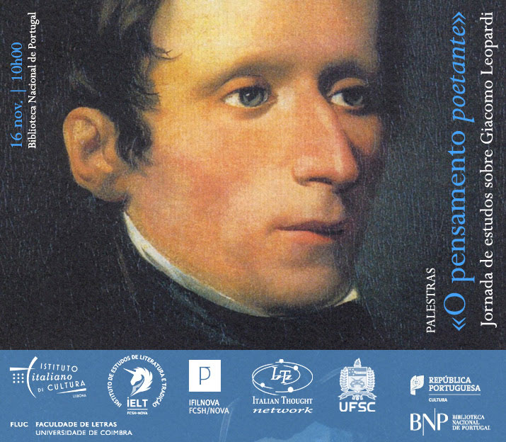 Palestras | «O pensamento poetante»: jornada de estudos sobre Giacomo Leopardi | 16 nov. | 10h00 | BNP