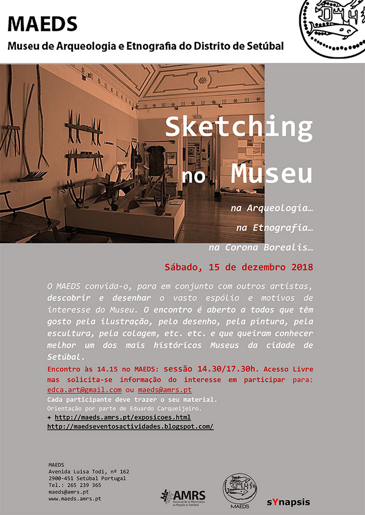 Sketching no Museu - MAEDS - 15 Dezembro - 14h30-17h30