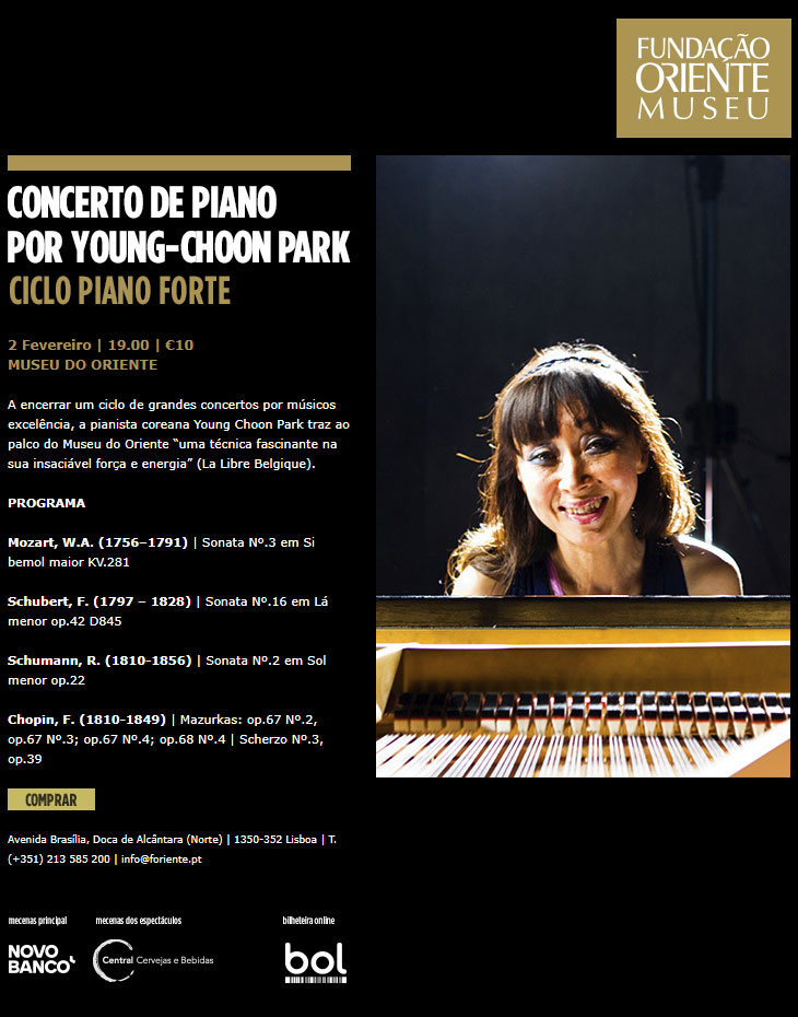 2 FEVEREIRO | CONCERTO DE PIANO POR YOUNG-CHOON PARK