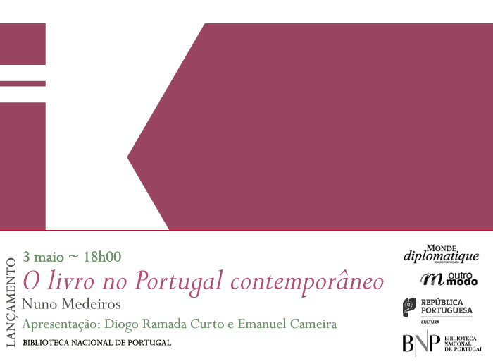 Lançamento | O livro no Portugal contemporâneo | 3 maio | 18h00 | BNP