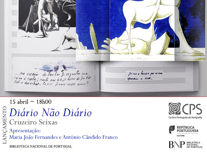 Lançamento | Diário Não Diário, de Cruzeiro Seixas | 15 abr. | 18h00 | BNP