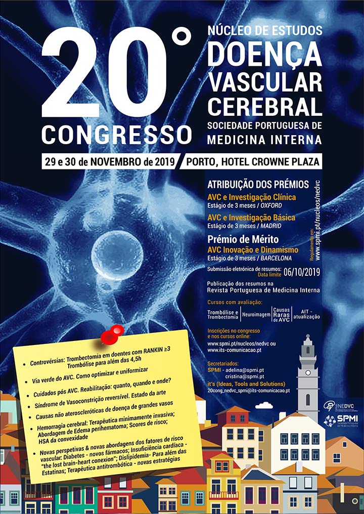 20º Congresso do Núcleo de Estudos da Doença Vascular Cerebral - Resumos até 6 de outubro