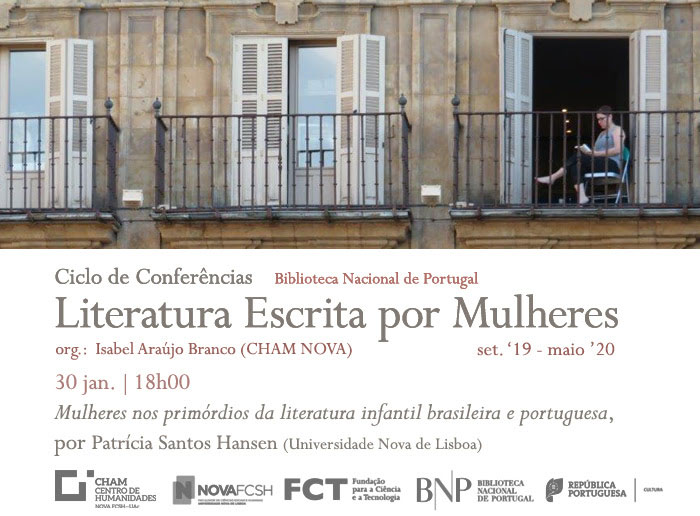 Ciclo de Conferências | Literatura Escrita por Mulheres - Nos primórdios da literatura infantil brasileira e portuguesa | 30 jan. | 18h00 | BNP