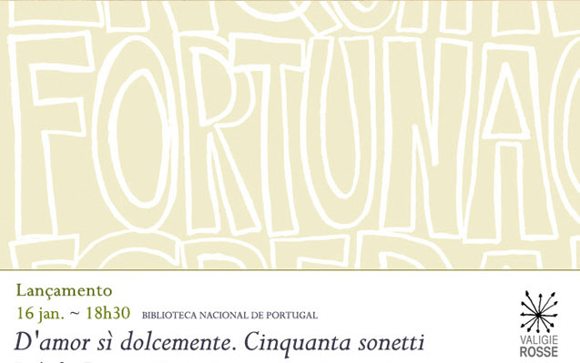 Lançamento | D’amor sì dolcemente. Cinquanta sonetti, de Luís de Camões | Amanhã | 18h30 | BNP