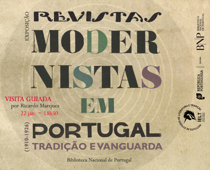 Visita guiada | Revistas Modernistas em Portugal - Tradição e Vanguarda (1910-1926) | 22 jan. | 18h30 | BNP