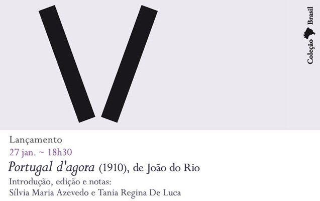 Lançamento | Portugal d’agora (1910), de João do Rio | 27 jan. | 18h30 | BNP