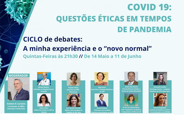 6º Debate: Questões éticas em tempo de pandemia pelo COVID 19