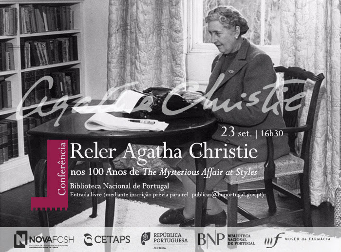 Conferência | Reler Agatha Christie:nos 100 Anos de The Mysterious Affair at Styles | 23 set. | 16h30 | BNP