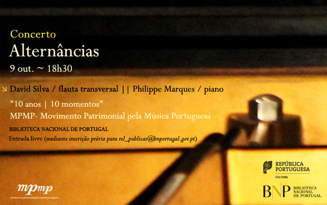 Concerto | Alternâncias | 9 out. | 18h30 | BNP