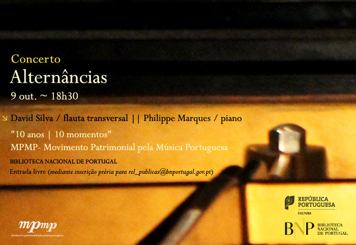 Concerto | Alternâncias | 9 out. | 18h30 | BNP