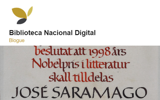 Blogue Biblioteca Nacional Digital | 0 «nosso» Prémio Nobel da Literatura