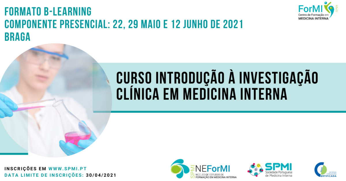 Curso Introdução à Investigação Clínica em Medicina Interna - Inscrições Abertas
