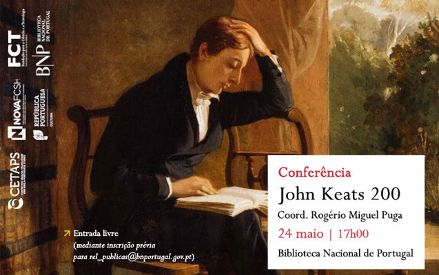 Conferência | John Keats 200 | 24 maio | 17h00 | BNP