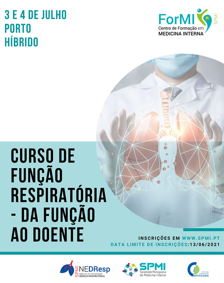 Curso de Função Respiratória da função ao doente - Inscrições Abertas