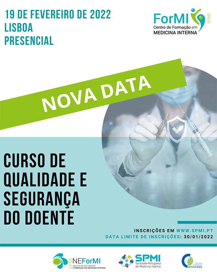 Curso de Qualidade e Segurança do Doente