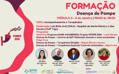 Terceiro Módulo da Formação em Doença de Pompe, do NEDR – Inscrições Abertas