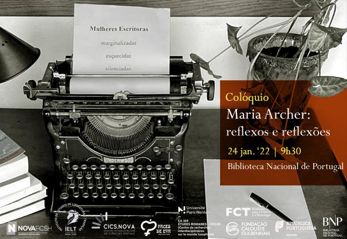 Colóquio | Maria Archer: reflexos e reflexões | 24 jan. | 9h30 | BNP