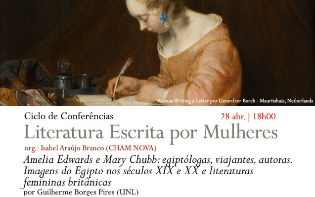 Ciclo Literatura Escrita por Mulheres | Amelia Edwards e Mary Chubb: egiptólogas, viajantes, autoras | 28 abr. | 18h00 | BNP