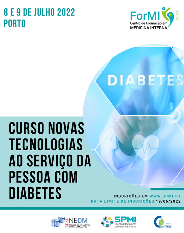 Curso Novas Tecnologias ao Serviço da Pessoa com Diabetes - Últimas Vagas