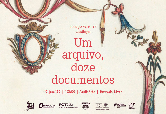 Lançamento | Catálogo: Um arquivo, doze documentos | 07 jun.'22 | 18h00