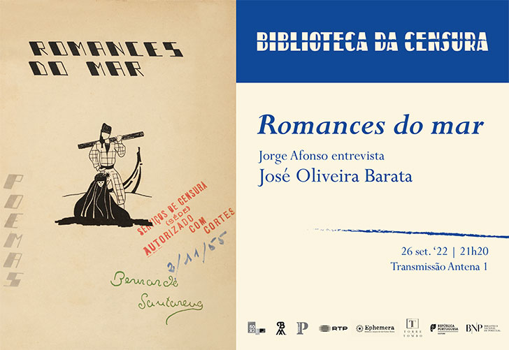 Entrevista | "Romances do mar" - Coleção Biblioteca da Censura | 26 set. '22 | 21h20 | Transmissão Antena 1