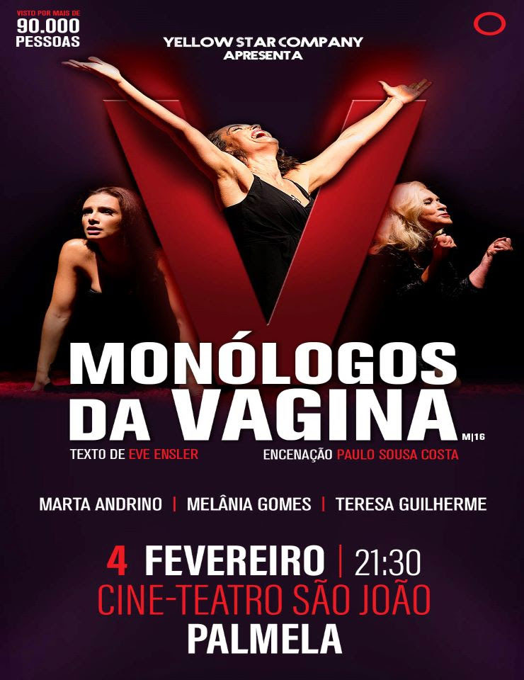 “Monólogos da Vagina” dia 4 de fevereiro em Palmela: bilhetes já disponíveis!