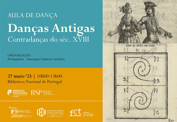 Aula de dança | Danças Antigas. Contradanças do século XVIII I 27 maio '23 I 10h00-13h00 I Sala Azul