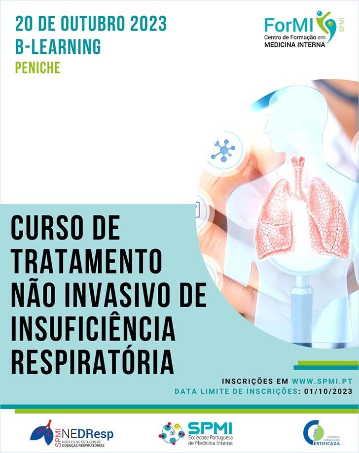 Curso de Tratamento não invasivo da Insuficiência Respiratória – Inaloterapia; ONAF; CPAP; VNI - Inscrições Abertas