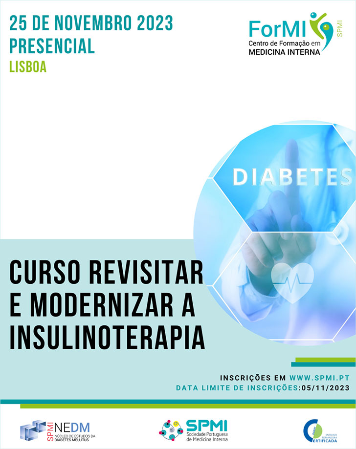 Curso Revisitar e Modernizar a Insulinoterapia - Inscrições Abertas