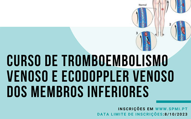 Curso de Tromboembolismo Venoso e Ecodoppler Venoso dos Membros Inferiores – Inscrições Abertas