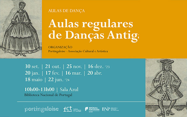 AULAS DE DANÇA MENSAIS | Danças Antigas. Danças Barrocas | 25 nov. ’23 | 10h00-13h00 | Sala de Azul