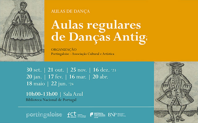 AULAS DE DANÇA MENSAIS | Danças Antigas. Danças Barrocas | 20 jan. ’24 | 10h00-13h00 | Sala de Azul