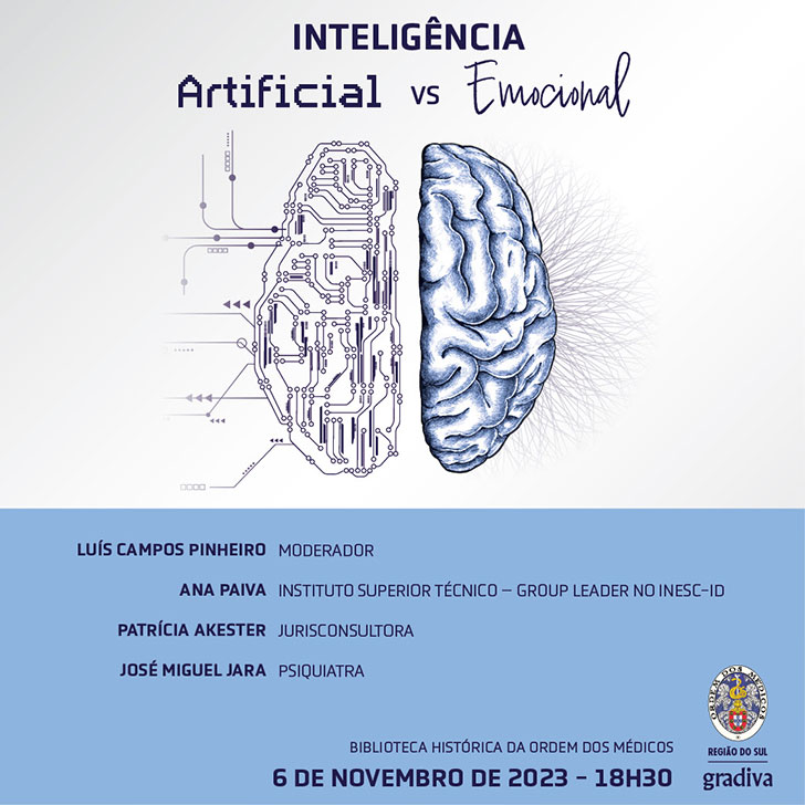 Debate sobre Inteligência Artificial - na Ordem dos Médicos, no dia 6 de novembro